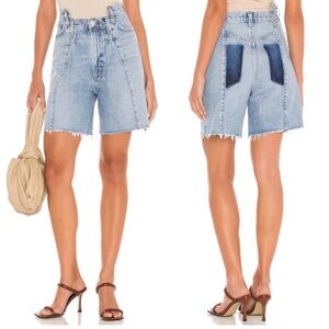 AGOLDE Pieced Angled Shorts Matrix